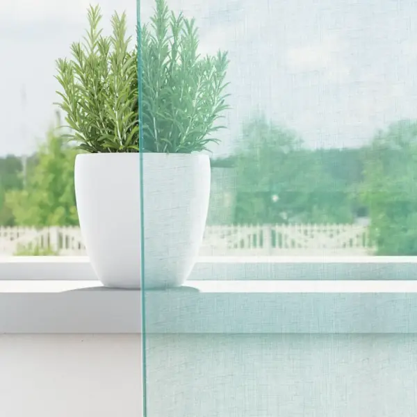 Poolläbipaistvad voile kardinad rõngastega, türkiissinine, 2 tk, 140 x 175 cm – 3