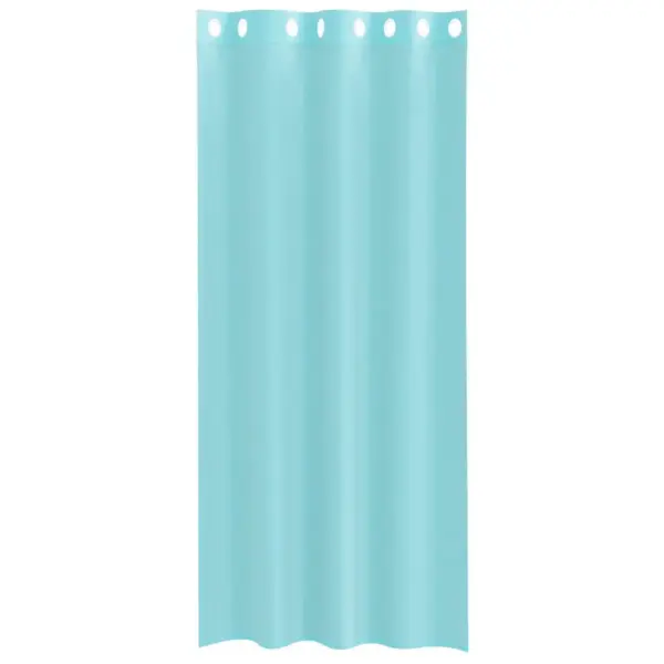 Poolläbipaistvad türkiissinised voile-kardinad rõngastega, 2 tk, 140 x 245 cm – 4