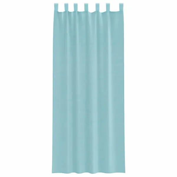 Türkiissinised voile-kardinad vardataskuga, 2 tk, 140 x 260 cm – 4