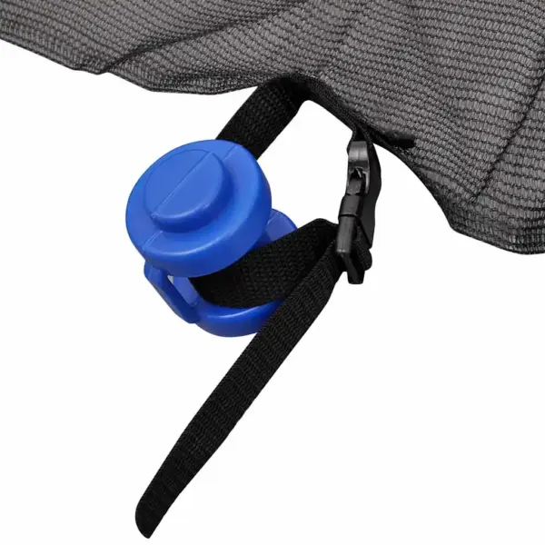 Turvavõrk 3,96 m ümmargusele batuudile, must PE, 8 posti, asendusvõrk – 8