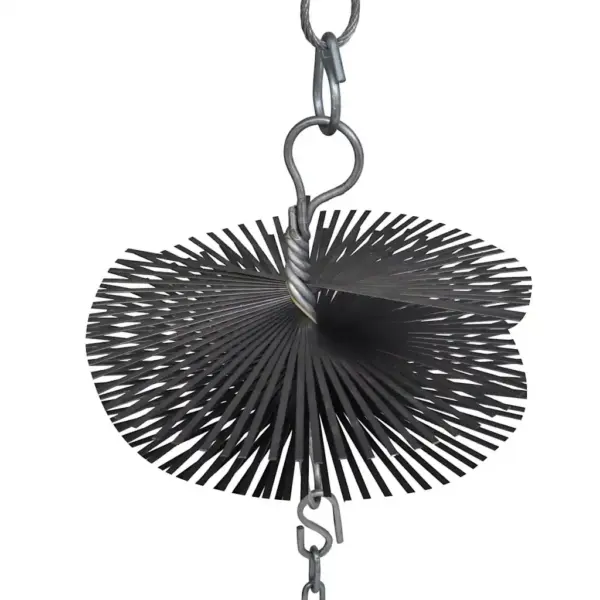 Ümar korstnapuhastushari palliga, terastraat 15 m, 15 cm – 5