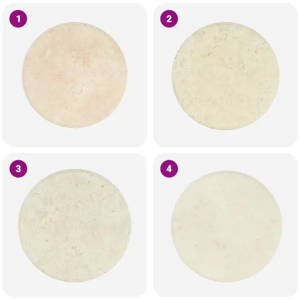 Ümar kreemjasvalge marmorist lauaplaat, Ø 60 x 2,5 cm – 4