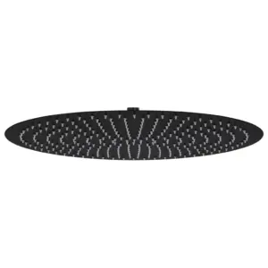 Ümar vihmaduši otsak, must roostevaba teras, 50 cm