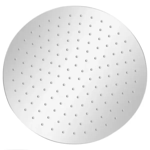 Ümar vihmadušiotsik, 30 cm, peegelviimistlusega roostevaba teras 304, katlakivivastaste düüsidega – 2