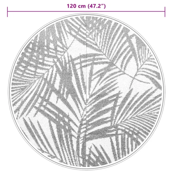 Ümberpööratav aiavaip ARAKIL, roheline, Ø 120 cm, polüpropüleen – 6