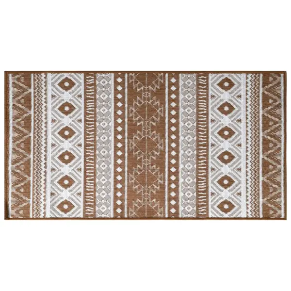 Ümberpööratav välivaip, pruun-valge, vetthülgav, 80 x 150 cm – 3