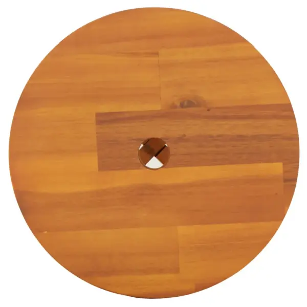 Ümmargune akaatsiapuidust pukk, pruun, 38 x 38 x 45 cm – 5