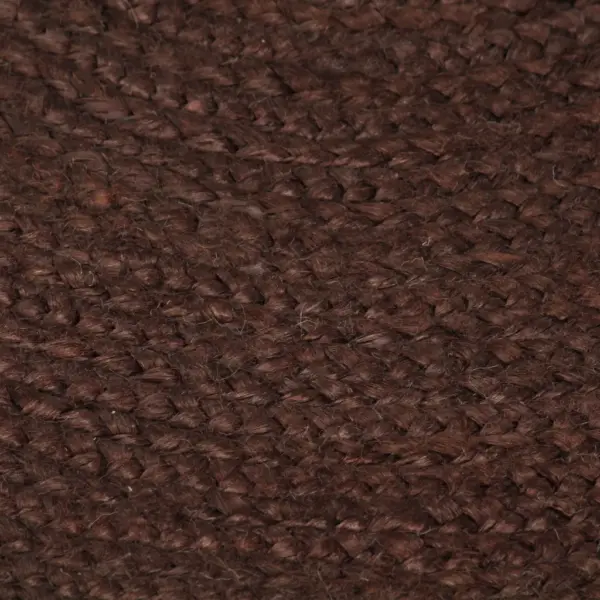 Ümmargune käsitsi punutud džuutvaip, pruun, 90 cm – 5