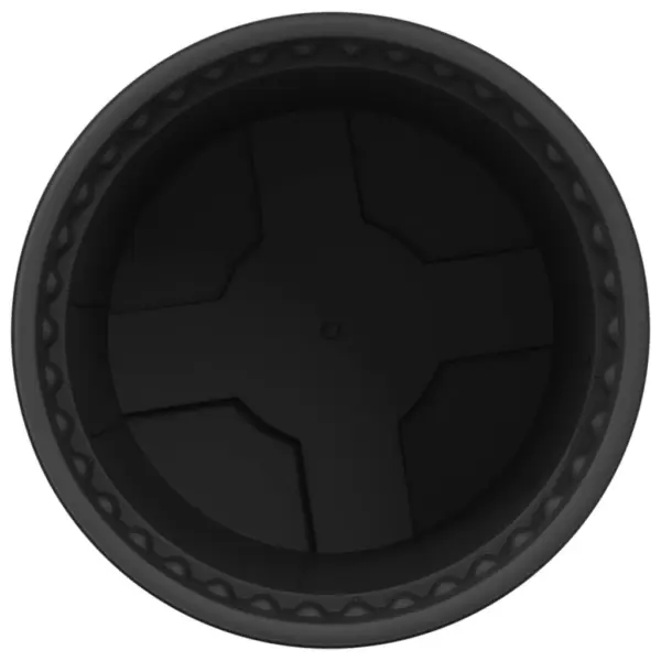 Ümmargune plastist lillepott drenaažiavadega, must, Ø 12,5 x 10 cm, 24 tk – 6