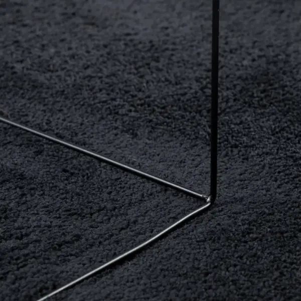 Ümmargune lühikese karvaga vaip OVIEDO, must, Ø 120 cm – 8