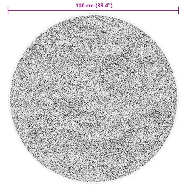 Ümmargune pruun vaip Huarte libisemisvastane, Ø 100 cm, polüester – 10