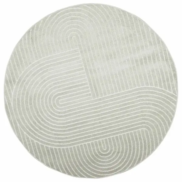 Ümmargune libisemisvastane vaip Palmeras, roheline, polüester, Ø 120 cm – 2