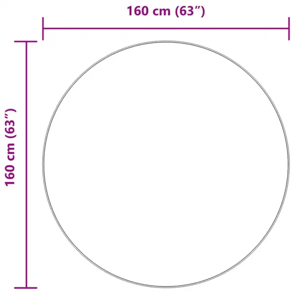 Ümmargune kõrge narmaga shaggy vaip NAVARRA, hõbehall, 160 x 160 cm – 10