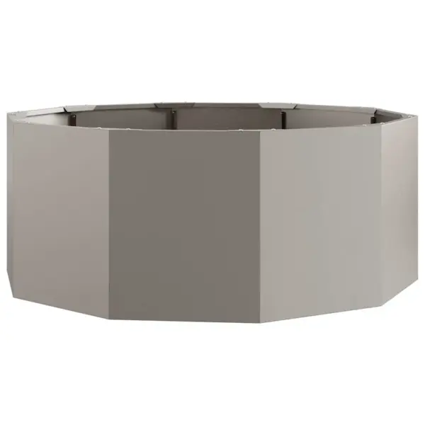 Ümmargune taimekast roostevärvi terasest, 90 x 90 x 35 cm – 5