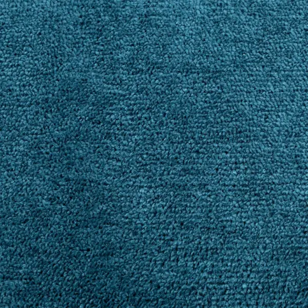 Ümmargune türkiissinine lühikese karvaga vaip OVIEDO, 100% polüester, Ø 120 cm – 9