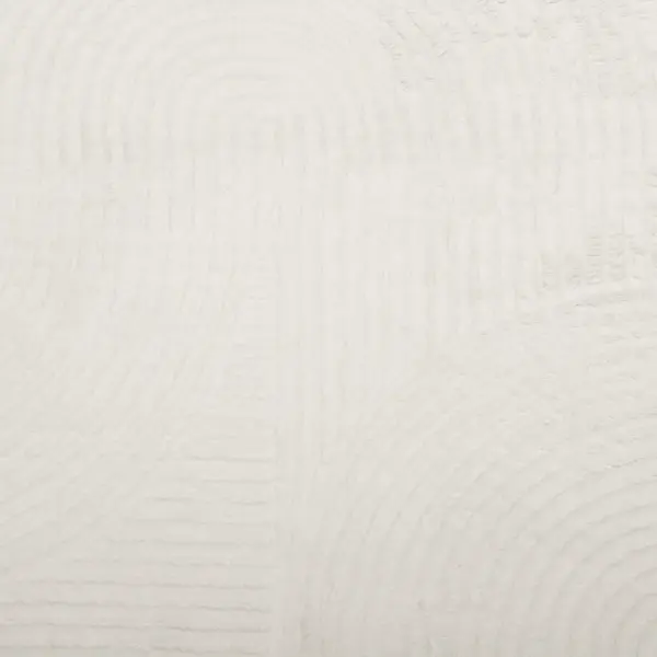 Ümmargune lühikese narmaga vaip IZA, kreemjasvalge, Ø 160 cm – 9