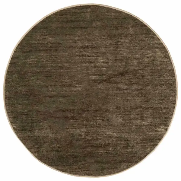 Ümmargune vaip Marsa libisemisvastase PVC põhjaga, metsaroheline, Ø 120 cm – 2