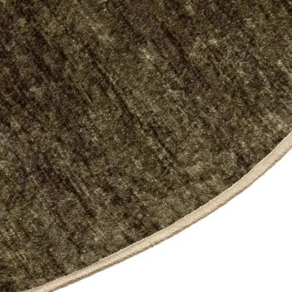 Ümmargune vaip Marsa libisemisvastase PVC põhjaga, metsaroheline, Ø 120 cm – 3