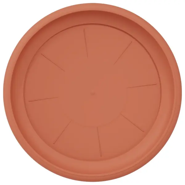 Ümmargused plastist lillealused, 24 tk, kohviroosa, Ø 27 x 2,5 cm – 7