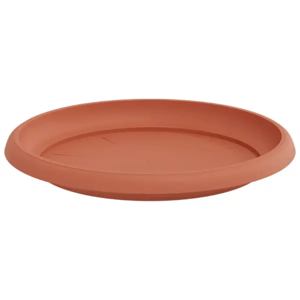 Ümmargused lillealused 6 tk, kohviroosa plastmass, Ø 21,5 cm – 5