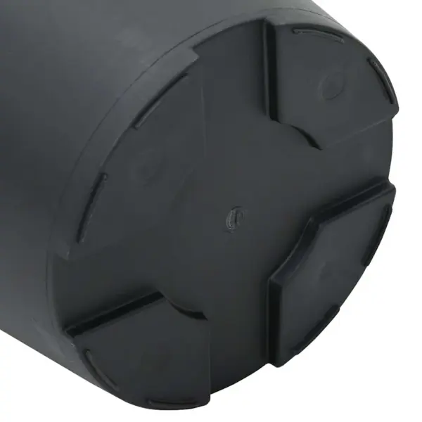 Ümmargused plastikust lillepotid, 24 tk, must, Ø 17 x 14 cm – 8