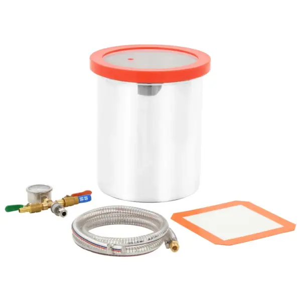 Roostevabast terasest vaakumkamber akrüülist kaanega, 11,42 l, 24,5 x 27 cm – 2