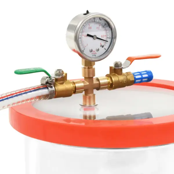 Roostevabast terasest vaakumkamber akrüülist kaanega, 11,42 l, 24,5 x 27 cm – 3