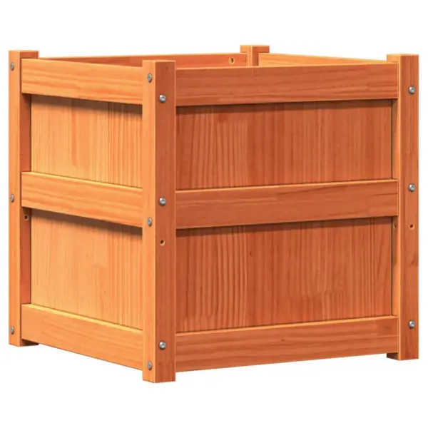 Aia taimekast vahapruunist männipuidust, 50 x 50 x 50 cm – 7