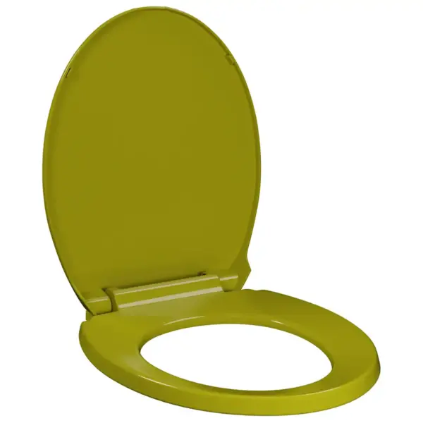 Vaikselt suletav ovaalne WC-prill-laud, roheline, 42,5 x 35 cm – 2