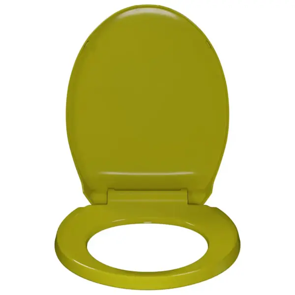 Vaikselt suletav ovaalne WC-prill-laud, roheline, 42,5 x 35 cm – 5
