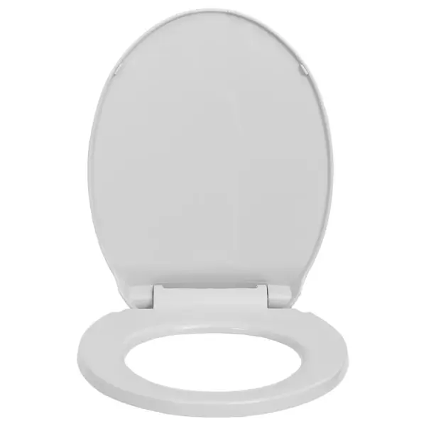 Vaikselt sulguv ovaalne WC-prilllaud, helehall, 42,5 x 35 cm – 4
