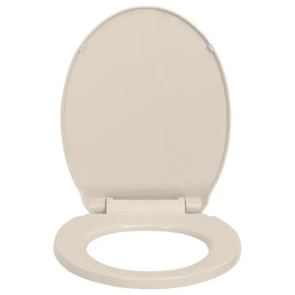 Vaikselt sulguv ovaalne WC prill-laud, aprikoosivärvi, polüpropüleen, 42,5 x 35 cm – 4