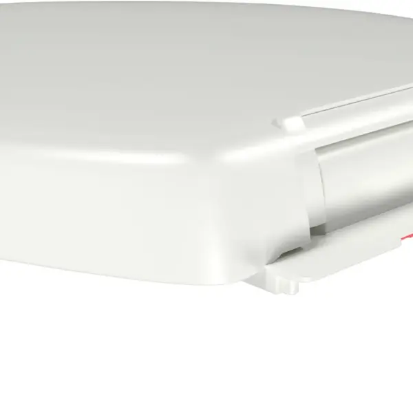 Vaikselt sulguv prill-laud kiirvabastusega, valge, polüpropüleen, 45,5 x 37,5 cm – 12