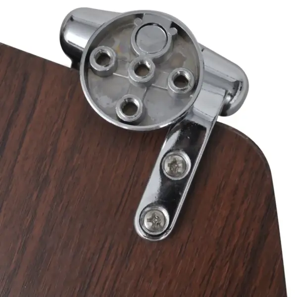 Vaikselt sulguv pruun MDF WC prill-laud, reguleeritavate hingedega – 6