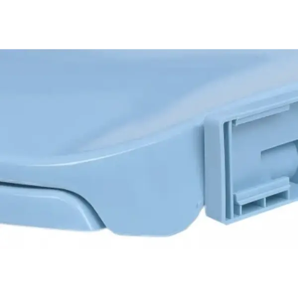 Vaikselt sulguv ovaalne WC prill-laud, sinine, polüpropüleenplastik, 42,5 x 35 cm – 7