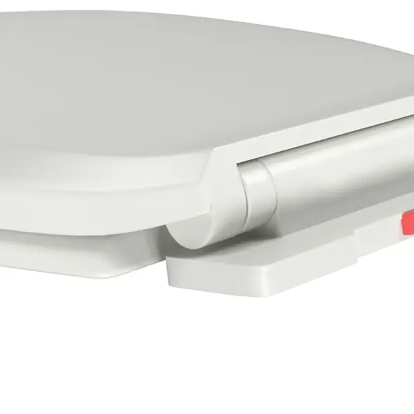 Vaikselt sulguv tualetipoti prill-laud kiirvabastusega, valge, 47 x 35 cm – 11