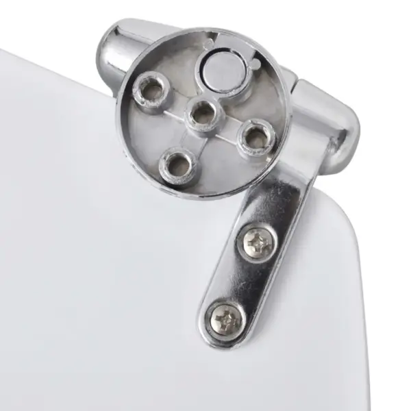 Vaikselt sulguv WC prill-laud, valge MDF, 45 x 36 cm – 7