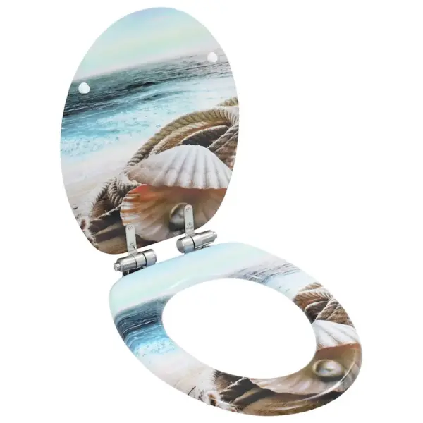 Vaikselt sulguvad WC-prill-lauad merekarbikujundusega, 2 tk, MDF – 2