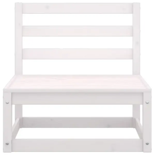 4-osaline valge aiadiivanikomplekt, männipuidust, modulaarne – 7