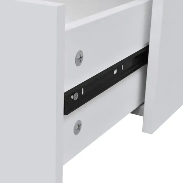 Valge 4 sahtliga kummut tehispuidust ja MDFist, 60 x 30,5 x 71 cm – 5