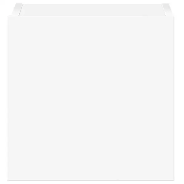 7-osaline seinapealne telerikappide komplekt, valge tehispuit – 10