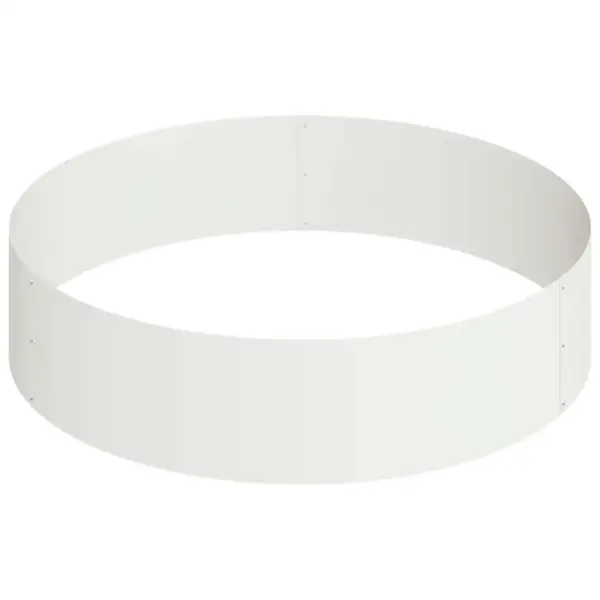 Valge metallist aia istutuspott, 90 x 90 x 20 cm, külmvaltsitud terasest – 5