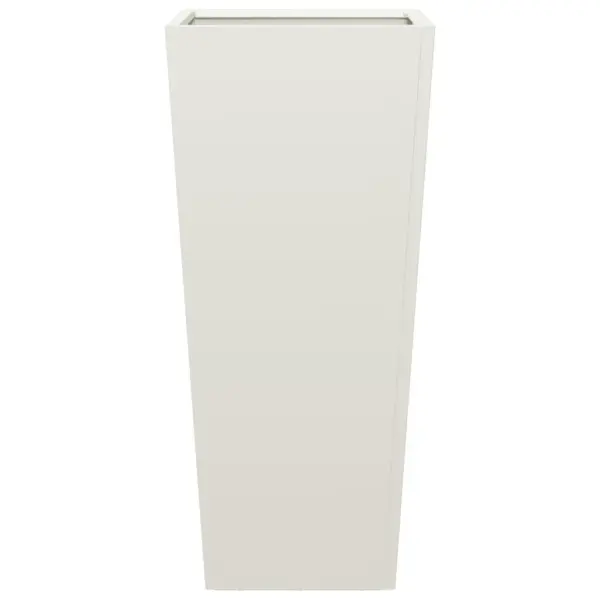 Kõrge aiataimekast põhjaga, valge külmvaltsitud teras, 35 x 35 x 75 cm – 5