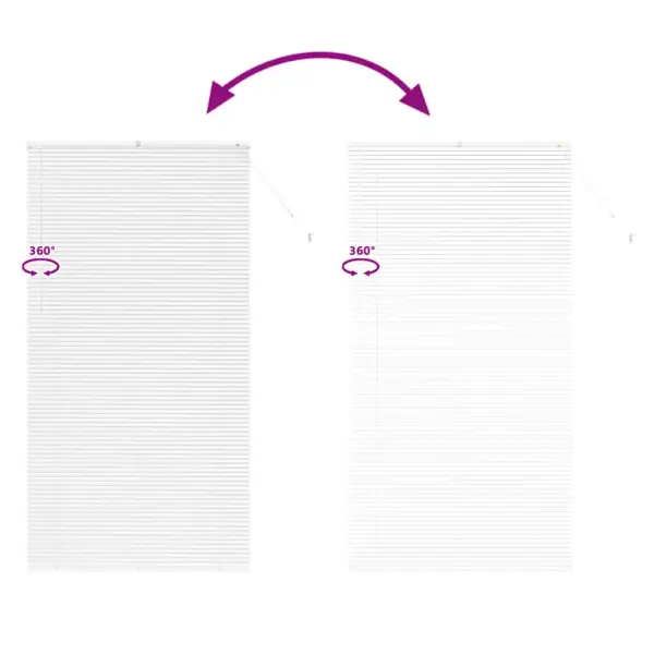 Veneetsia ribakardin valguse ja privaatsuse reguleerimiseks, valge alumiinium, 220 x 120 cm – 11