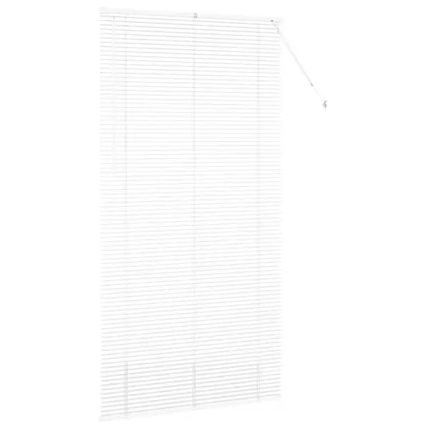 Veneetsia ribakardin valguse ja privaatsuse reguleerimiseks, valge alumiinium, 220 x 120 cm – 6