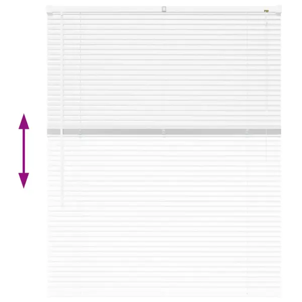 Valge alumiiniumist Veneetsia ruloo 130 x 105 cm – 11