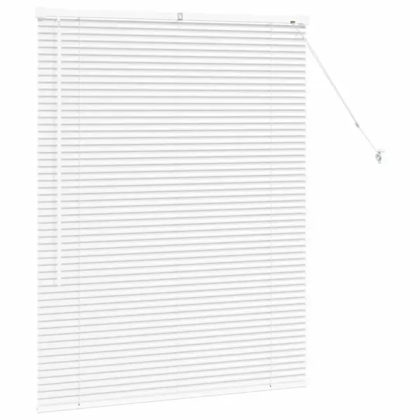 Valge alumiiniumist Veneetsia ruloo 130 x 105 cm – 5