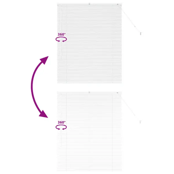 Valge alumiiniumist Veneetsia ruloo 130 x 105 cm – 10