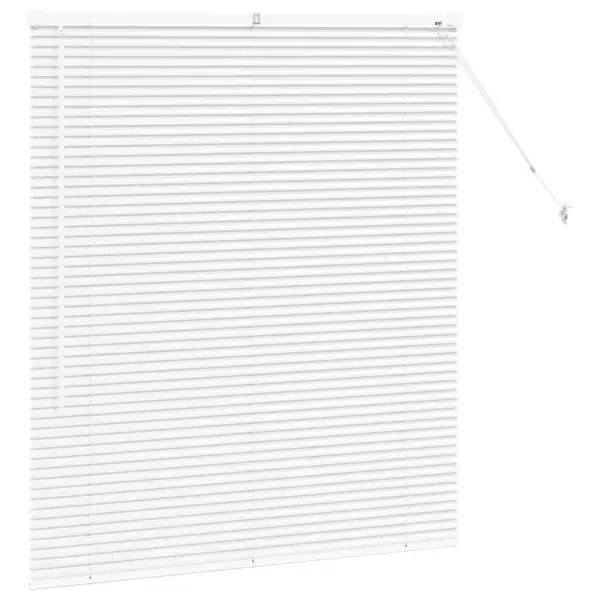 Valge alumiiniumist Veneetsia ruloo, 130 x 115 cm, siseruumidesse – 5