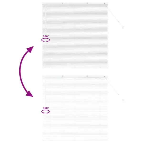 Valge alumiiniumist Veneetsia ruloo, 130 x 135 cm – 11
